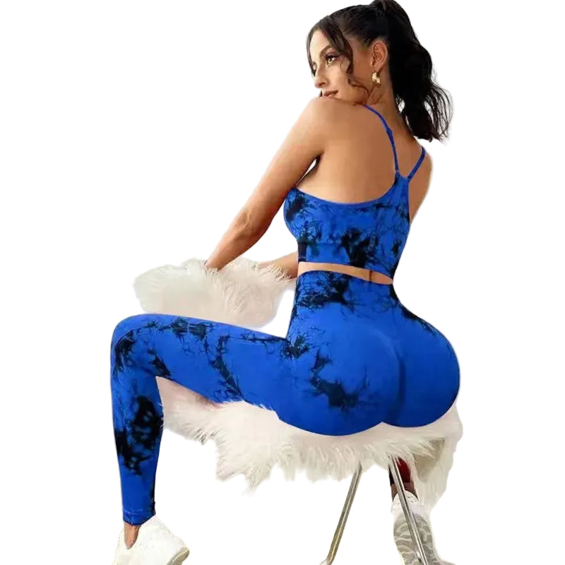 Tie Dye Yoga Women's Tracksuit Fitness Yoga Sets