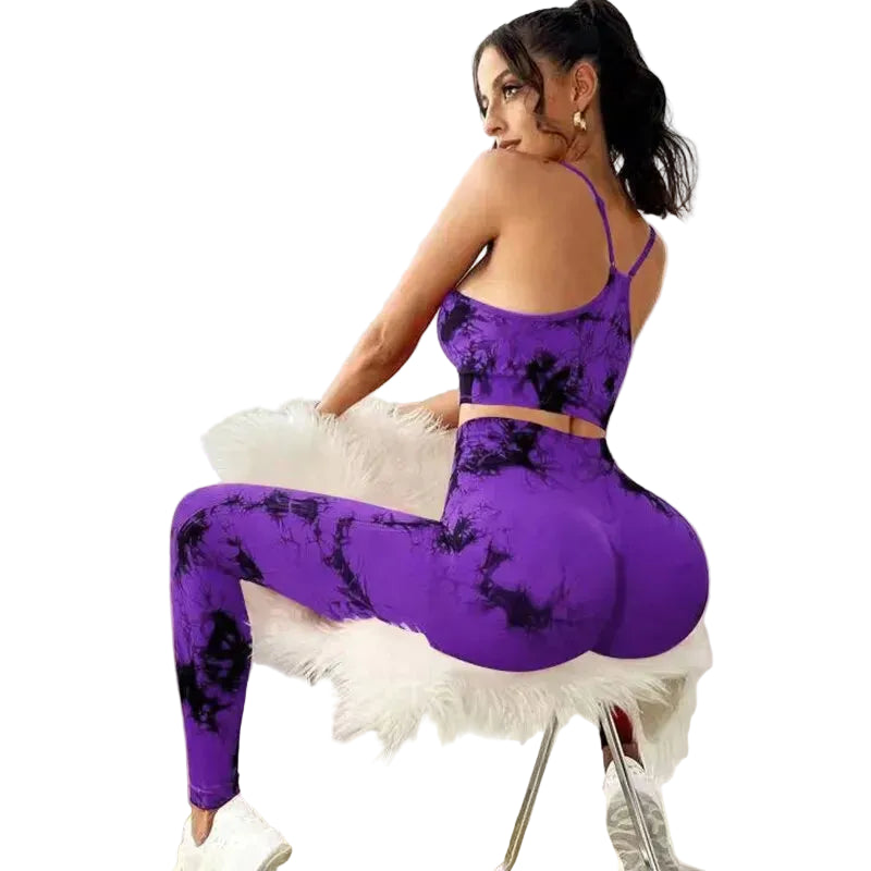 Tie Dye Yoga Women's Tracksuit Fitness Yoga Sets